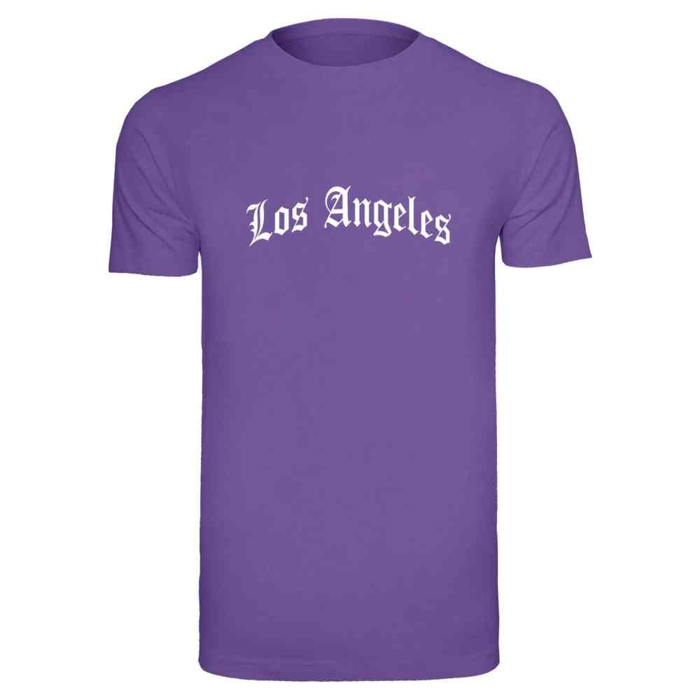 Mister Tee - Los Angeles Wording Herren TShirt - Lila